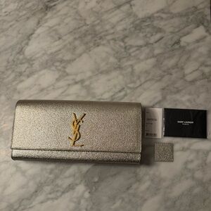 Saint Laurent Metallic Clutch